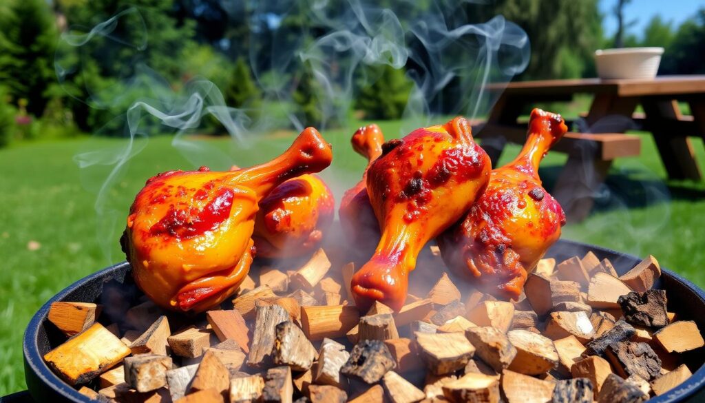 Smoking Chicken Drumsticks