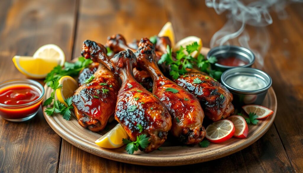 smoked chicken drumsticks