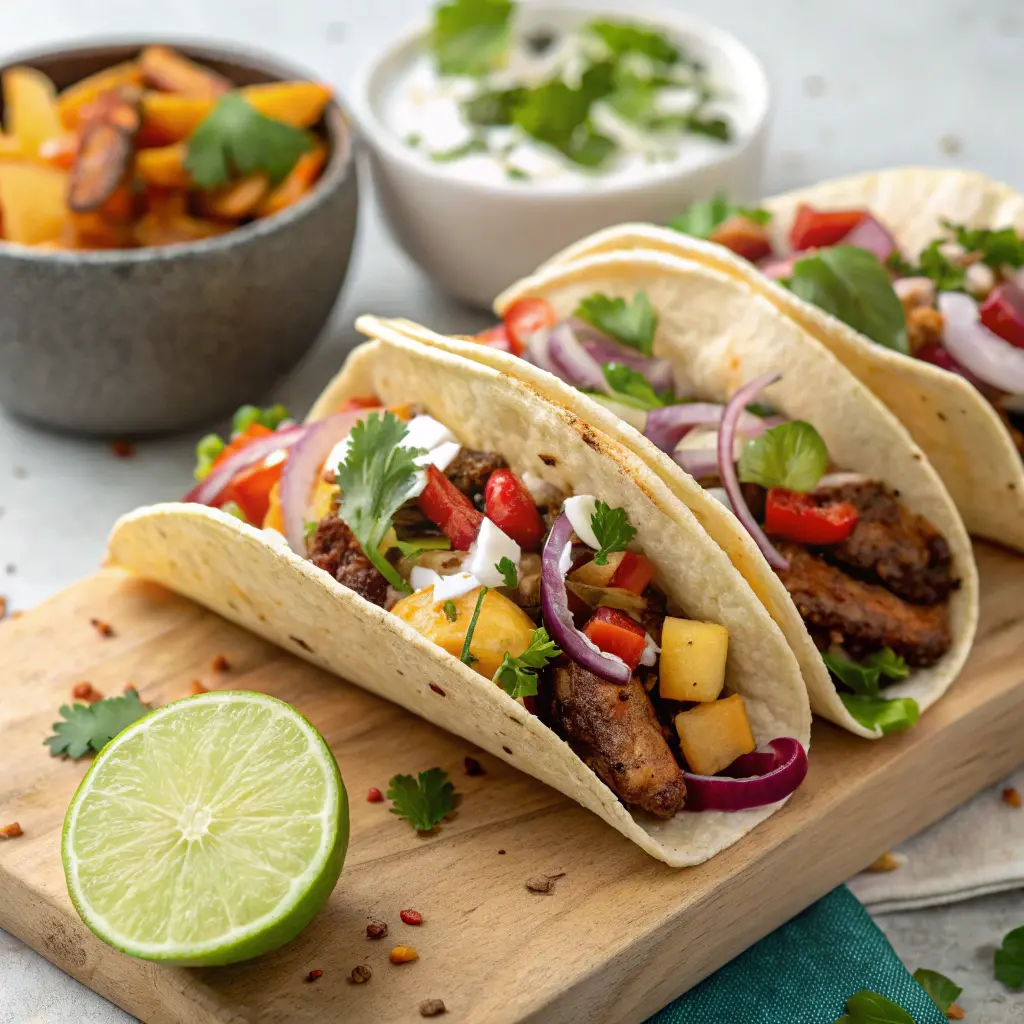 Street-style tacos with a taco twist, bold spices, and exotic flavors