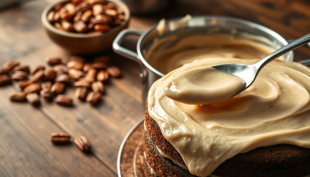 Coconut-Pecan Frosting Preparation Coconut-Pecan Frosting Preparation